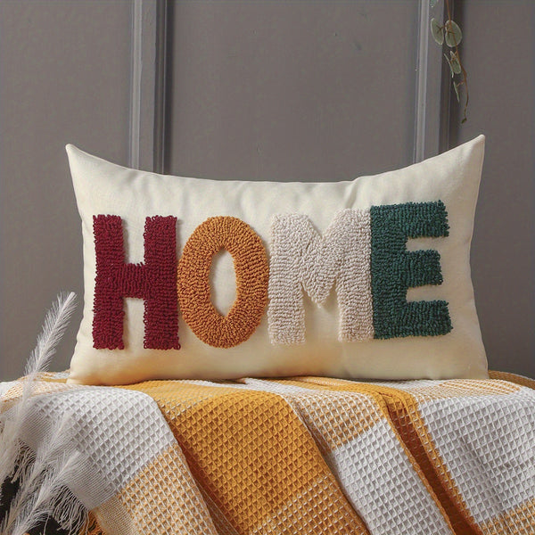 Machine Washable Decorative Cushion Case with Zipper - Living Room & Bedroom Decor