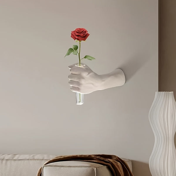 Modern Resin Vase 1pc Contemporary Geometric Resin Wall Vase