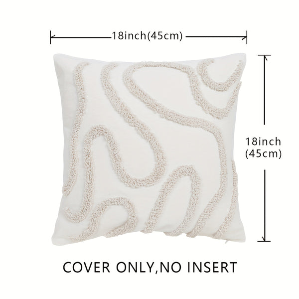 Boho Throw Pillow Covers Decorative Pillow Cases Embroidery Geometric Pattern Cushion Covers