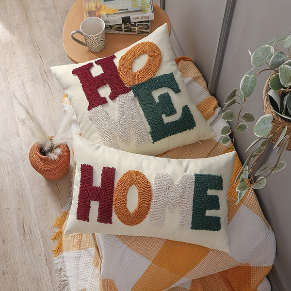 Machine Washable Decorative Cushion Case with Zipper - Living Room & Bedroom Decor
