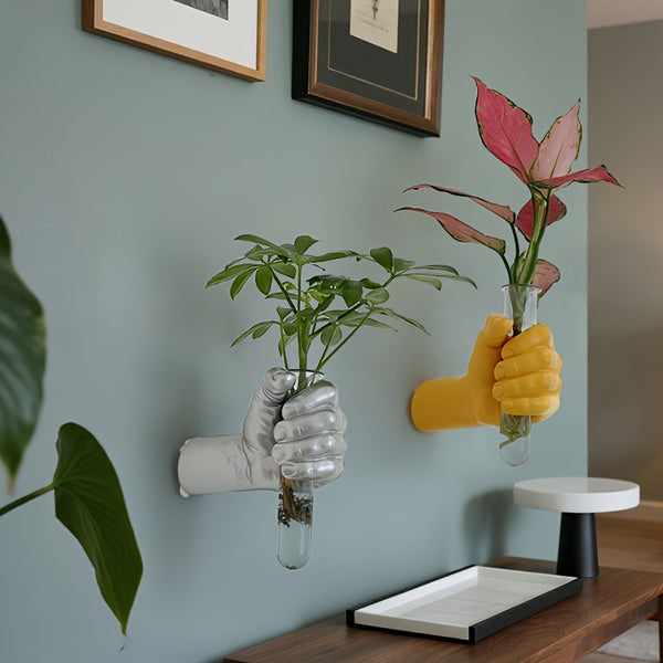 Modern Resin Vase 1pc Contemporary Geometric Resin Wall Vase