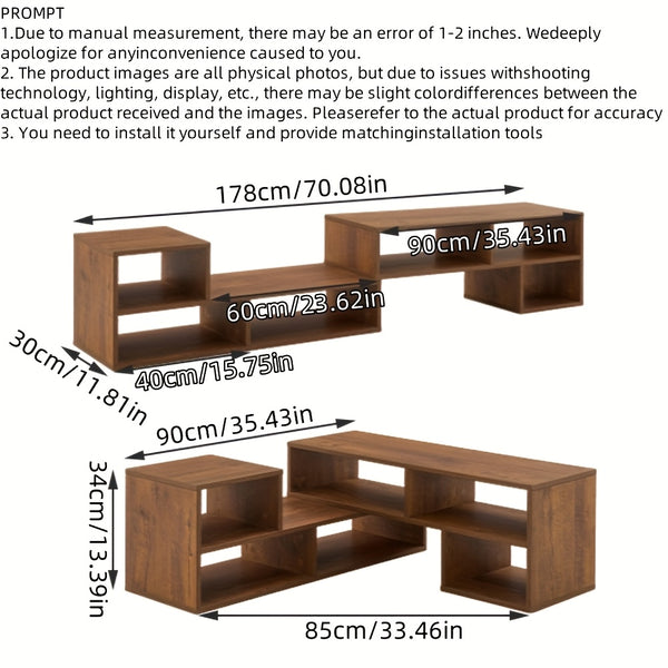 1pc, TV Cabinet, Living Room, Small Household Unit, Simple Floor To Wall Storage And Storage