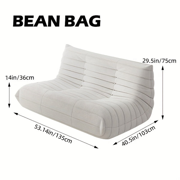 Creative Fireplace Chair, Large Double Sofa, Couple Bean Bag Chair, Sofa That Can Accommodate Two People