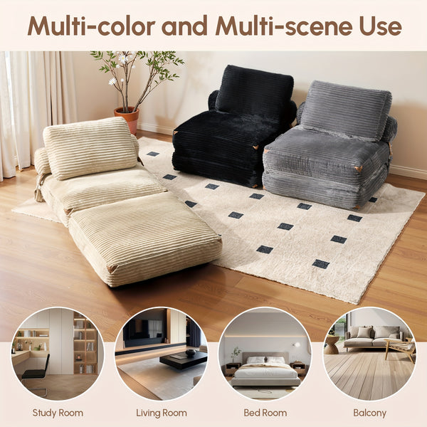 Single Folding Sofa Bed, Modern Convertible Sleeper Chair Sofa Bed for Adults