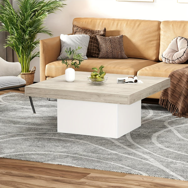 Square Coffee Table, 35 Inch Living Room Tables, Modern Coffee Tables, Cocktail Table for Home Office
