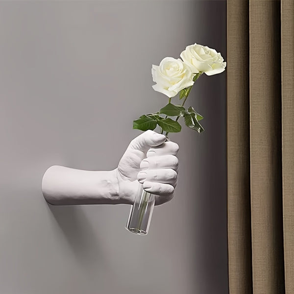 Modern Resin Vase 1pc Contemporary Geometric Resin Wall Vase