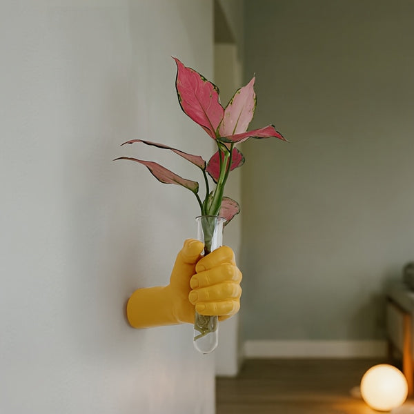 Modern Resin Vase 1pc Contemporary Geometric Resin Wall Vase