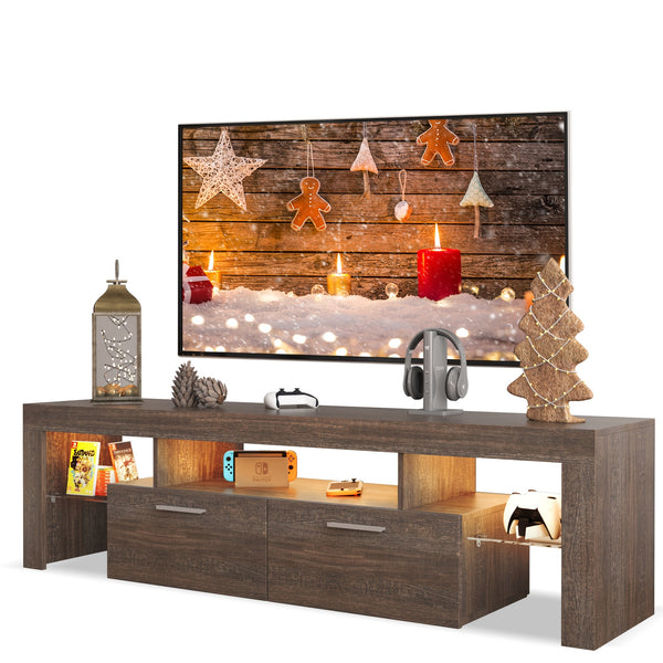 Farmhouse LED TV Stand for 50\u002F55\u002F65\u002F70\u002F75\