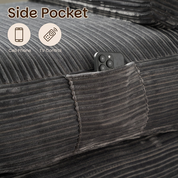 Single Folding Sofa Bed, Modern Convertible Sleeper Chair Sofa Bed for Adults