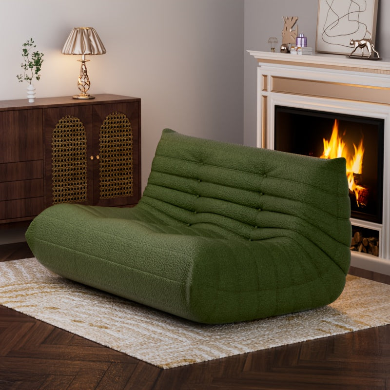 Creative Fireplace Chair, Large Double Sofa, Couple Bean Bag Chair, Sofa That Can Accommodate Two People