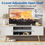 Aurorome 60 Inch Modern TV Stand with Storage, Entertainment Center And Media Console Table