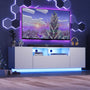 TV Stand For 65 Inch TV, Modern Entertainment Center With LED Light, 58\