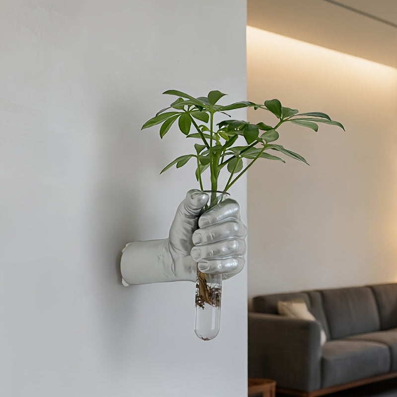 Modern Resin Vase 1pc Contemporary Geometric Resin Wall Vase