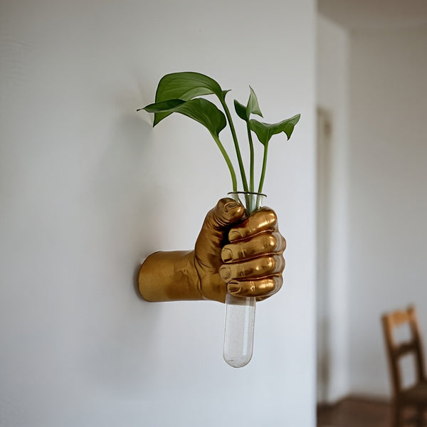 Modern Resin Vase 1pc Contemporary Geometric Resin Wall Vase