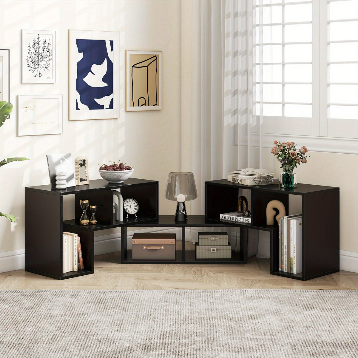 GIANTEX 3pcs Convertible TV Stand for Up to 65\