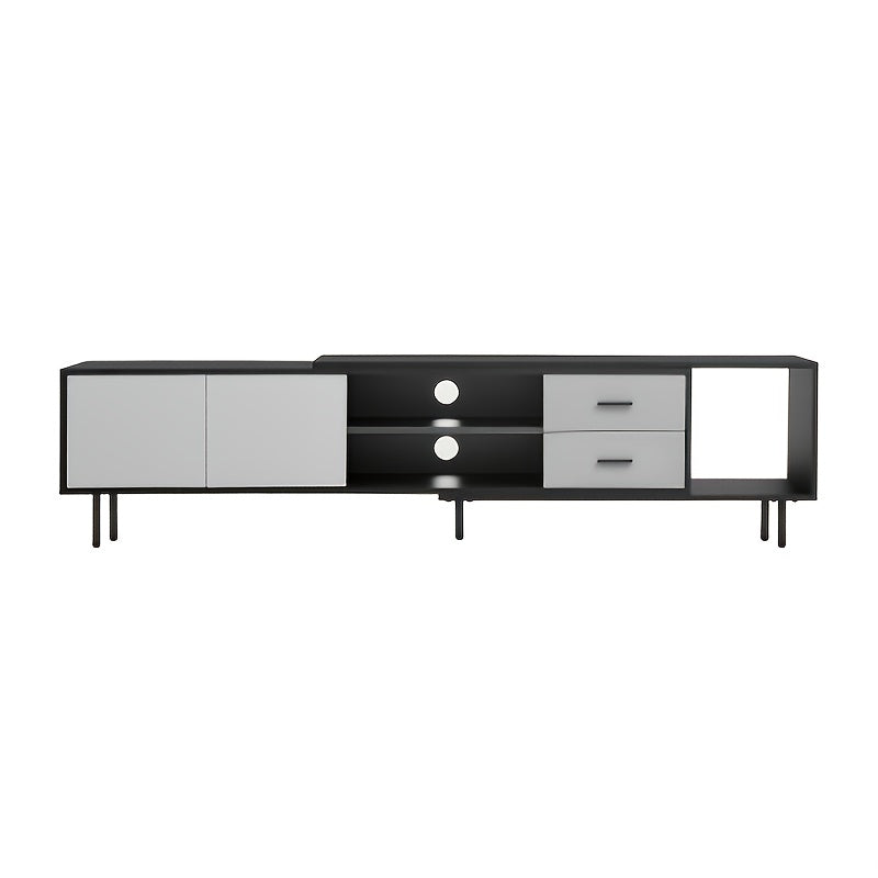 Modern TV Stand for 80-Inch TVs - Heavy-Duty Entertainment Center with Large Storage Cabinets