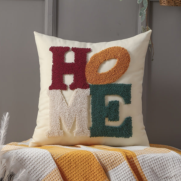 Machine Washable Decorative Cushion Case with Zipper - Living Room & Bedroom Decor