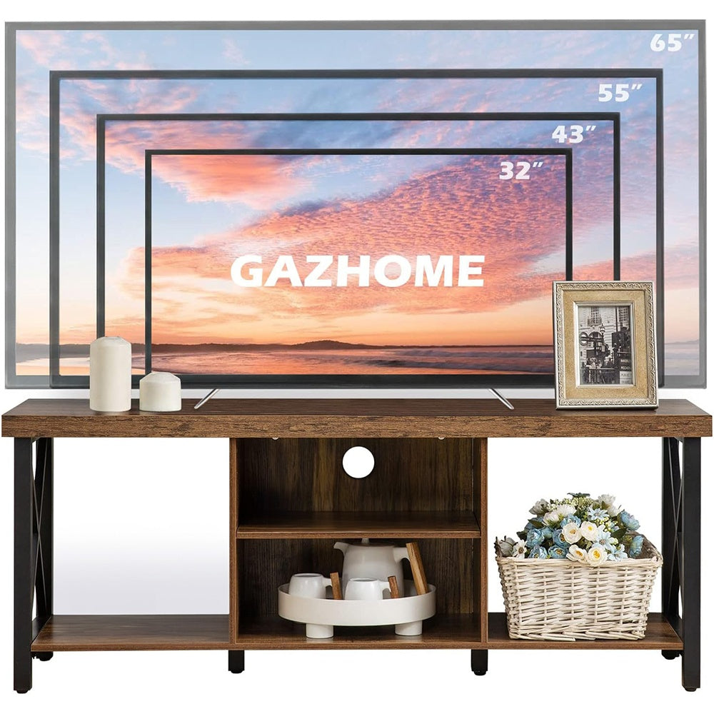 TV Stand For TV Up To 55 Inches, TV Cabinet With Open Storage