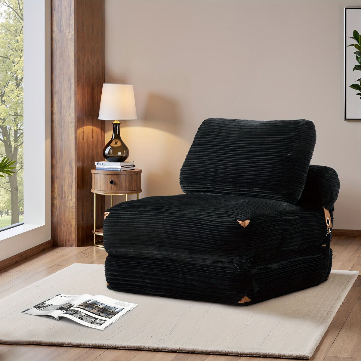 Single Folding Sofa Bed, Modern Convertible Sleeper Chair Sofa Bed for Adults