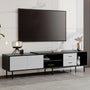 Modern TV Stand for 80-Inch TVs - Heavy-Duty Entertainment Center with Large Storage Cabinets