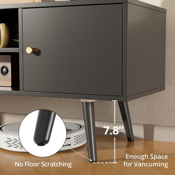 Aurorome 60 Inch Modern TV Stand with Storage, Entertainment Center And Media Console Table
