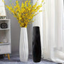 u002FCabinet Vase 22.83 Inches Tall - European Minimalist Modern Geometric Texture Cylindrical Design