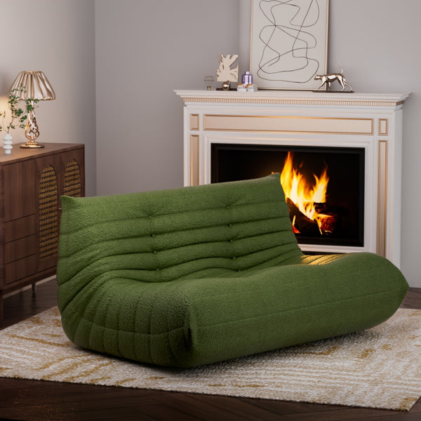 Creative Fireplace Chair, Large Double Sofa, Couple Bean Bag Chair, Sofa That Can Accommodate Two People