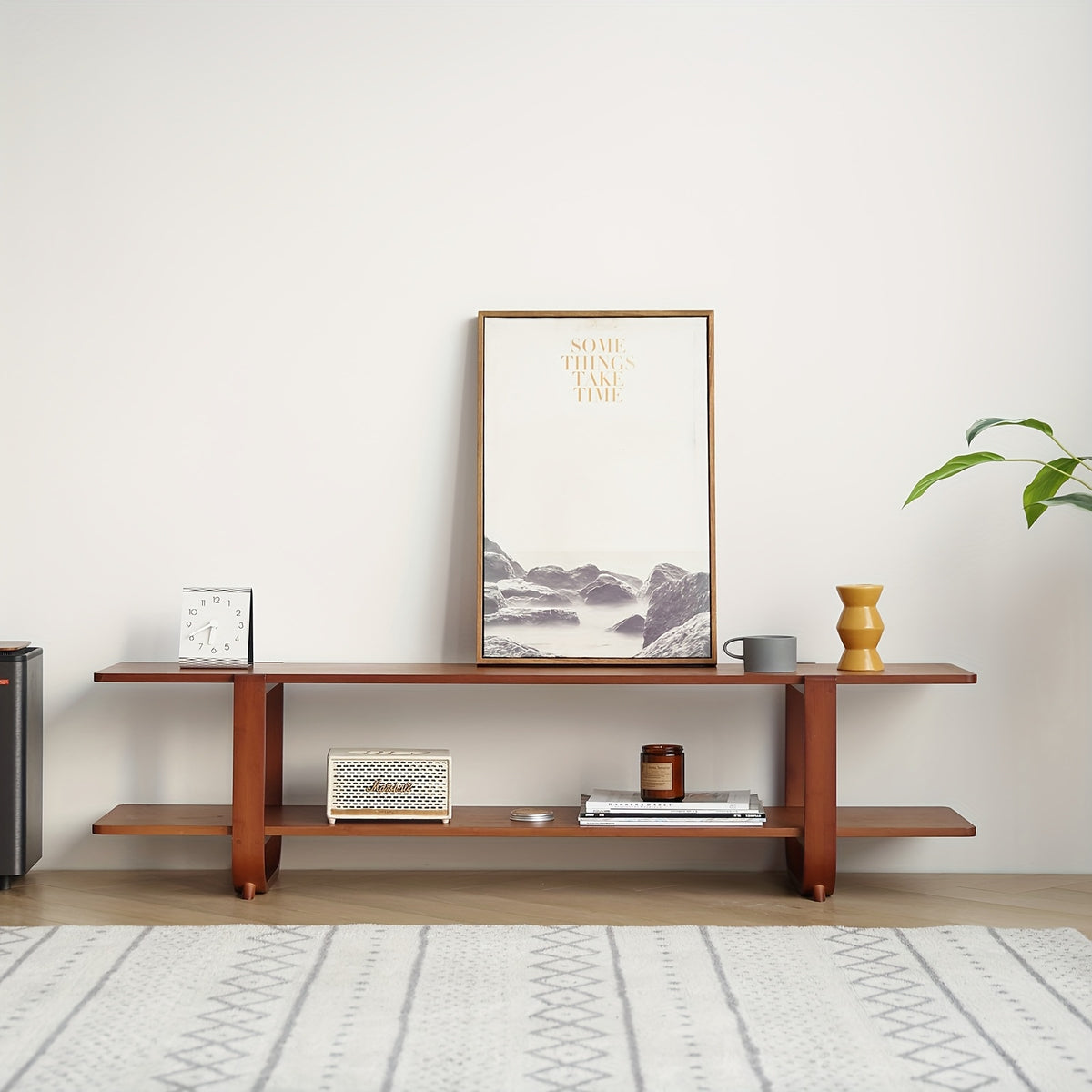 Modern Bamboo TV Stand Furlide Mid Century Modern Bamboo TV Stand For Up To 65''