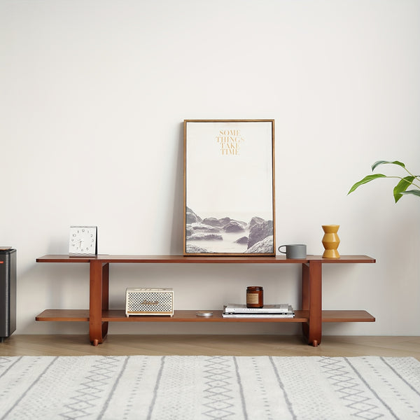 Modern Bamboo TV Stand Furlide Mid Century Modern Bamboo TV Stand For Up To 65''